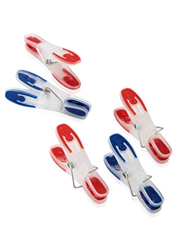 Leifheit Pinzas Colada 25U 1085660, Azul, Rojo, Color Blanco, A