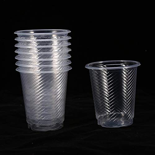 Leinggg Vasos de Papel Desechables 50 Piezas Vasos de Bebida Desechables de plástico Transparente Nuevo Lote al por Mayor a Granel