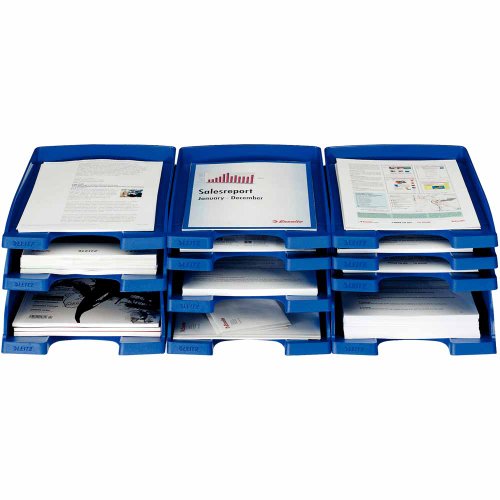 Leitz 52270235 - Bandeja para documentos (A4), color azul