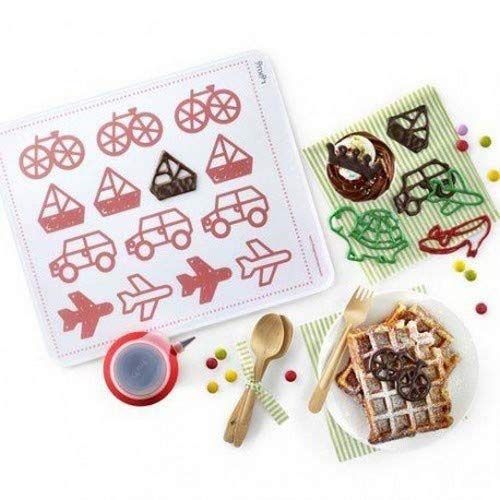 Lékué Decomat kids basic Kit Decoración de pastelería, Silicona