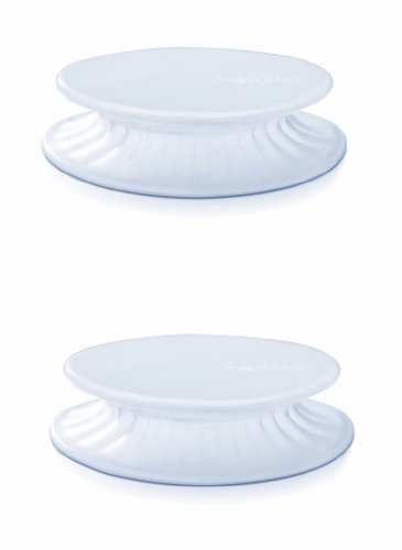 Lékué - Tapas Extensibles, 11 cm, Dos Unidades, Color Blanco