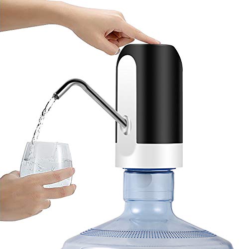 Lemonmax Dispensador de Agua, Bomba de Agua eléctrica portátil, dispensador de Agua cargable, inalámbrico, Universal, portátil - 4.5L, 5L, 7.5L, 10L, 11.3L, 15L, Puerto de Carga USB