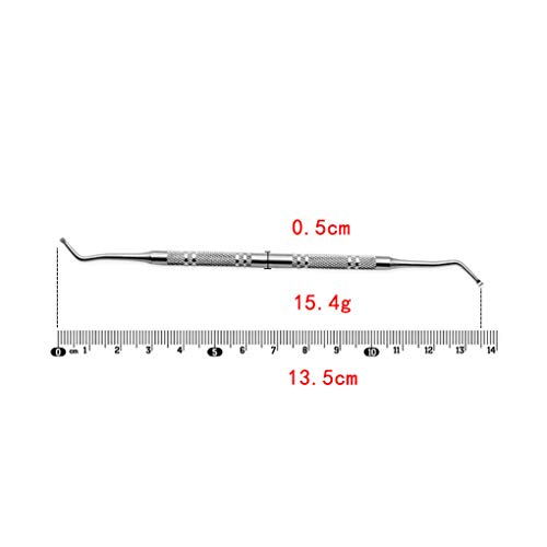 LEVEL GREAT Herramienta de Podología Cuidado de uñas del Dedo del pie encarnada Levantador del uña del Dedo Ingrowing Limpiador de Doble composición Caras Clavo del Acero Inoxidable