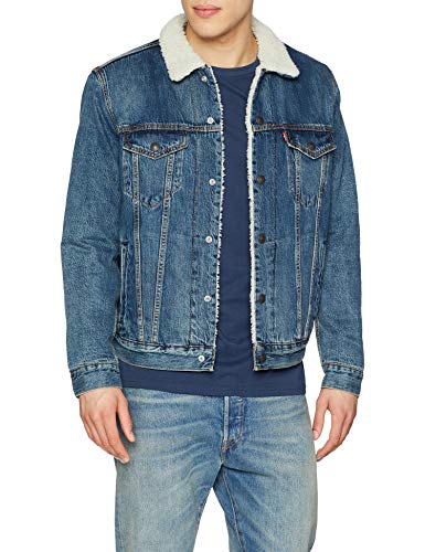 Levi's Type 3 Chaqueta Vaquera, Azul (Mayze Sherpa Trucker 0089), Medium para Hombre