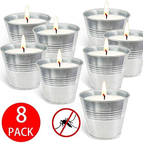 Lhl 8 Unids/Set Velas De Cera De Soja con Fragancia, Vela Repelente De Mosquitos Sin Humo para Decoración De Cumpleaños De Boda En Casa