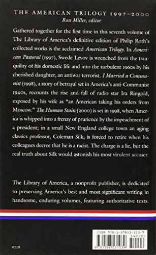 LIAM PHILIP ROTH THE AMER TRIL: American Pastoral / I Married a Communist / The Human Stain: 7 (Library of America)