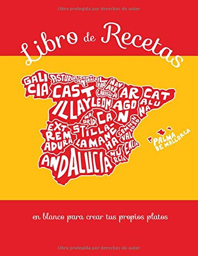 Libro de recetas en blanco para crear tus propios platos: Mis recetas favoritas