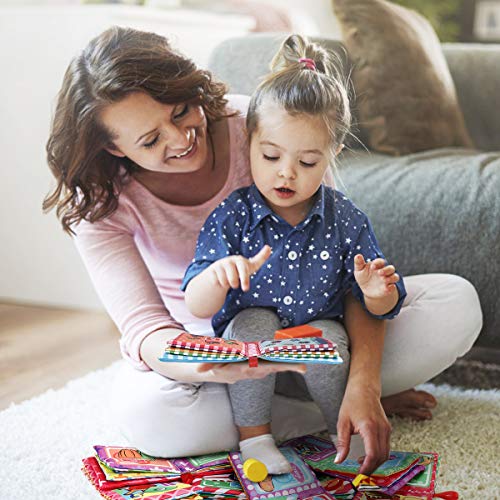 Libros Blandos para Bebé, 8 Piezas Libro de Tela Bebé Aprendizaje y Educativo Libro para Bebé Recién Nacido Niños