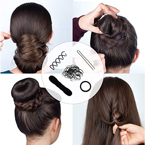 Lictin 24 pcs Accesorios de Peinado- Set de Diseño de Cabello, Accesorios de Cabello Trenzado Peinado Clip para DIY Pelo para Niñas Mujeres