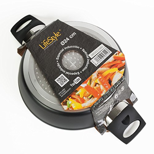 Lifestyle - Cacerola Baja Aluminio induccion - 30 cm