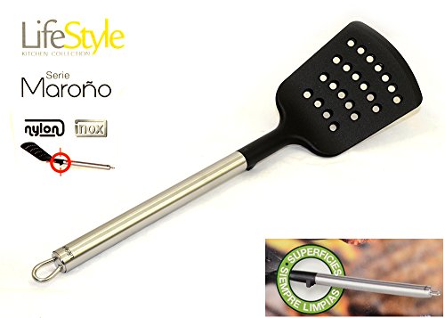 LifesTyle - Paleta Modelo MAROÑO, Utensilios de cocina de alta calidad INOX y NYLON