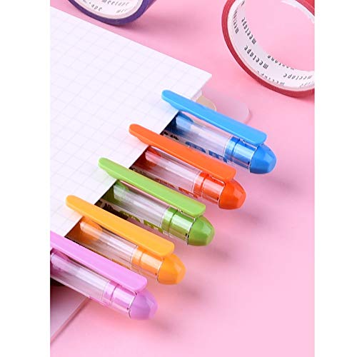 Lihgfw Color de Plumas de Gel de 5 Piezas de 0,38 mm a Base de Agua Fresca Estudiante Coloreada Caramelo de la Mano del cojín Multicolor Pluma Escuela Estudiante de Color Completo jeringa 13 en Color