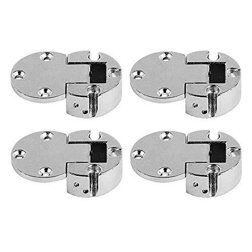 LIKERAINY 90 Grado Bisagra para Puerta Abatible 30mm Bisagras Plano-Medial para Solapas de Aletas de Madera Puertas de Empotrado Mueble Armario Juego de 4