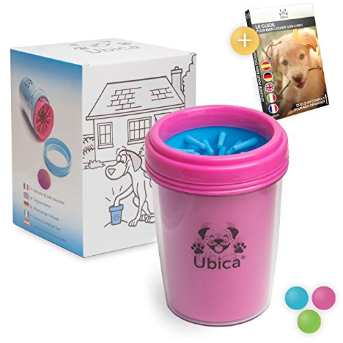 Limpiador de Patas para Perros y Gatos de Ubica - Con suaves cerdas de silicona - Fácil de usar - Elimina: barro, tierra y suciedad - Suave y seguro para su mascota - Colores: rosa