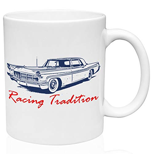 Lincoln continental mark II 1956 racing tradition 11oz Taza de café de cerámica de alta calidad