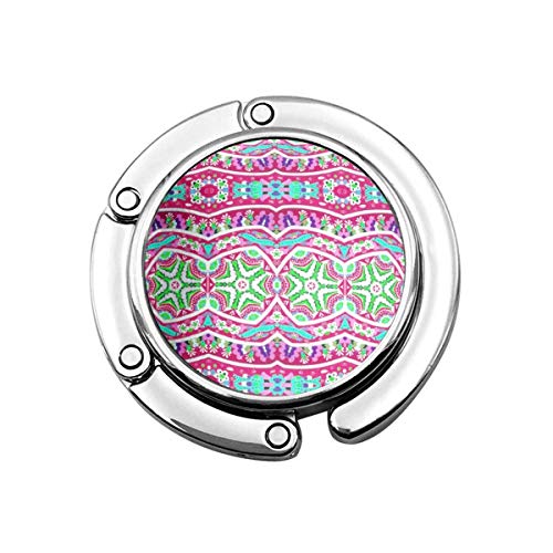 Lindo Perchero Plegable para Mesa, Gancho Personalizado para Bolso para Coche, Verde, Femenino, Colorido, Abstracto, Rosa, Verde Azulado, Floral, Lindo neón