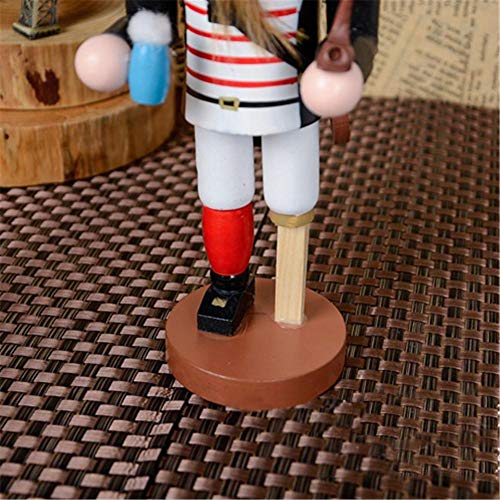 lingzhuo-shop Cascanueces De Navidad Muñeco Adornos Navideños Soldado Cascanueces Madera 25CM Marioneta Adornos Decorativos Pirata Capitán Naval