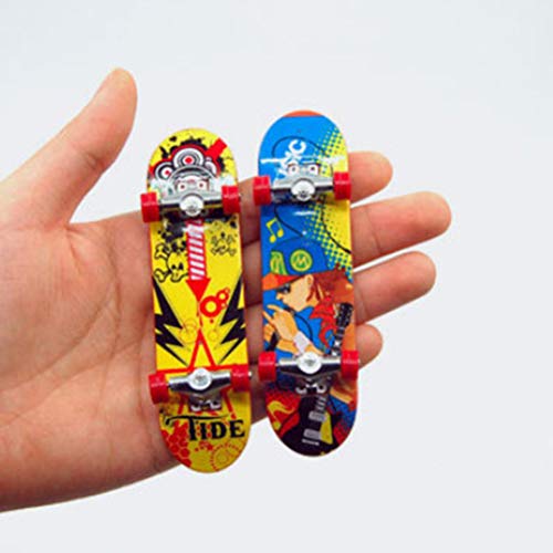 LIOOBO 5 unids Mini Diapasón Dedo Patineta Juguete Cubierta Camión Tablero de Dedos Regalo de los niños Color al Azar