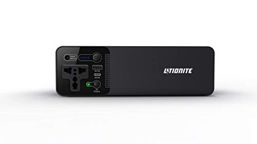 Litionite Wolf 100W / 23400mAh Power Bank/Pequeño Generador de energía portátil/batería Externa - 1x AC Toma de Corriente - 1x USB - 1x USB Type-C - Cargador para Teléfono/Tableta/Drone/Computadora