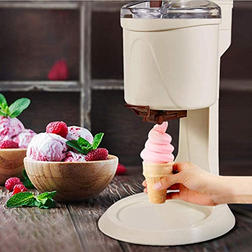 LKNJLL Moda eléctrico de Helado de máquina, Completamente automático Mini Fruit Soft Serve Ice Cream Machine, Saludable, Lácteos, Simple operación de una pulsación, for el hogar Bricolaje Cocina