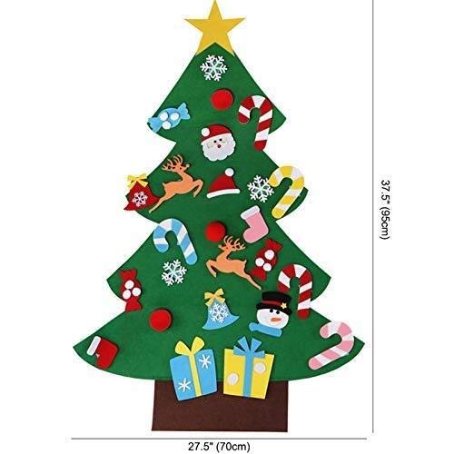 Llp DIY Fieltro Educación árbol de Navidad de Regalo del muñeco de Caramelo Colgar de la Pared Adornos de Navidad for niños Inicio Puerta de Pared Decoración de Navidad