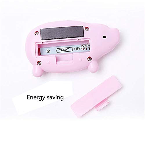 LNYJ Magnética Digital de Cocina Cooking Timer ABS Rosa 8.7x2x84.7CM 50 dB Tono de Ahorro de energía 100 Minutos de Cuenta atrás Contar adelante