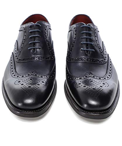 Loake Hombres broches de Cuero Pintados a Mano de Kerridge Navy 42.5