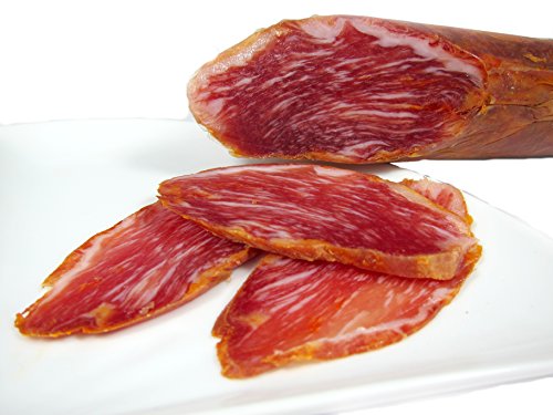 LOMO CEBO IBÉRICO RAZA 50% IBERICO CERTIFICADO ELABORACIÓN TRADICIONAL Y CURADO EN BODEGAS NATURALES PIEZA SELECCIONADAS de 450-500 gr Y ENVASADO AL VACÍO