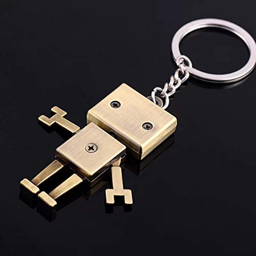 Lorsoul Multi-Estilo Key Robot de Dibujos Animados de Coches Llavero Metal del Anillo Colgante Llavero Moda Mochila Monedero