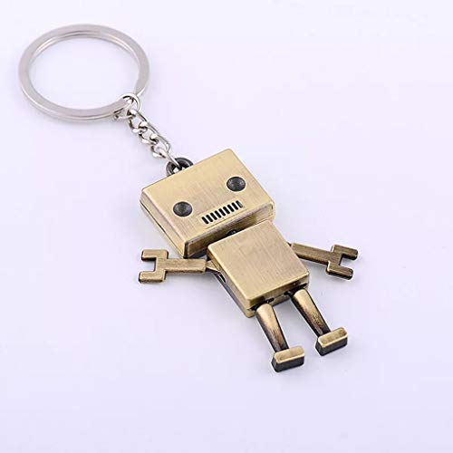 Lorsoul Multi-Estilo Key Robot de Dibujos Animados de Coches Llavero Metal del Anillo Colgante Llavero Moda Mochila Monedero