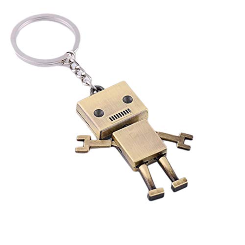 Lorsoul Multi-Estilo Key Robot de Dibujos Animados de Coches Llavero Metal del Anillo Colgante Llavero Moda Mochila Monedero