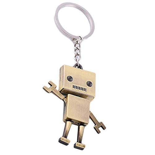 Lorsoul Multi-Estilo Key Robot de Dibujos Animados de Coches Llavero Metal del Anillo Colgante Llavero Moda Mochila Monedero