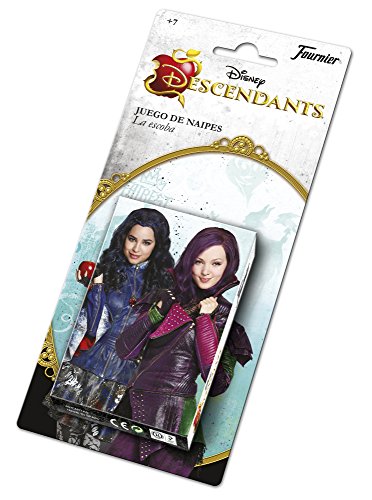 Los Descendientes- Descendants Baraja Infantil con 40 Cartas, Multicolor (Naipes Heraclio Fournier 1031145)