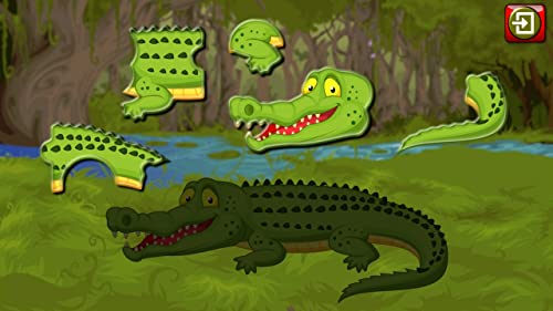 Los niños formas de rompecabezas animales Zoo - juego educativo para niños jóvenes enseña que empareja habilidades adecuadas para niños pequeños y pre escolar de niños y niñas 2 +