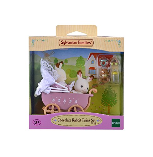 Lote con los conejitos gemelos, Chocolate Rabbit Twins de Sylvanian Families