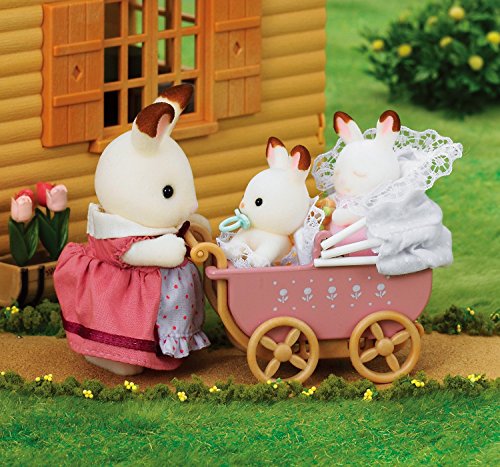 Lote con los conejitos gemelos, Chocolate Rabbit Twins de Sylvanian Families