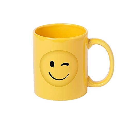 Lote de 8 Tazas en cerámica Diseño Emoticonos. Tazas Infantiles para un Desayuno Especial para los niños. Regalos Originales para cumpleaños, comuniones, bautizos.