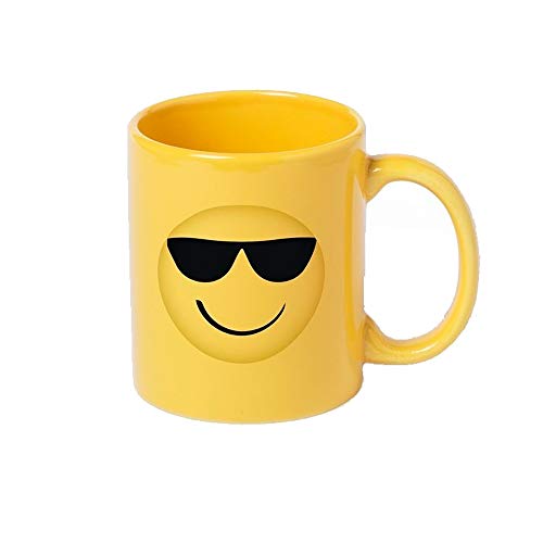 Lote de 8 Tazas en cerámica Diseño Emoticonos. Tazas Infantiles para un Desayuno Especial para los niños. Regalos Originales para cumpleaños, comuniones, bautizos.