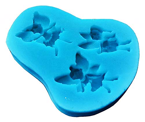 Lovelegis Molde de Silicona de 3 Hadas - Pasta de azúcar - fondants - Pasteles - panqueques - Muffins - Decoraciones - Uso de Alimentos - Cocina - Idea cumpleaños