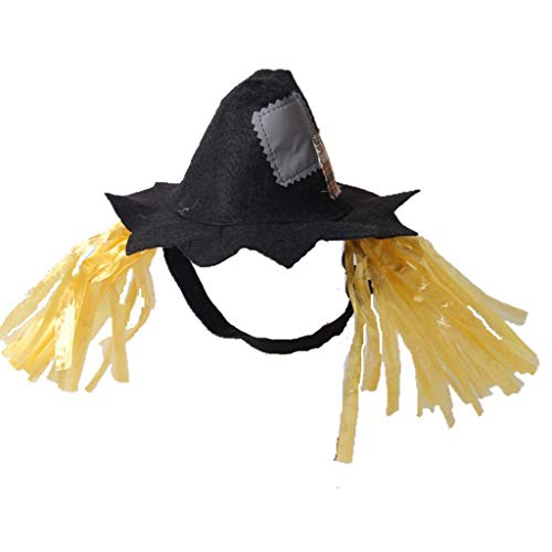 LQH Perro doméstico del Gato de Halloween de Vacaciones espantapájaros Sombrero de Vestir de Cosplay del Traje del Sombrero (Size : 2)