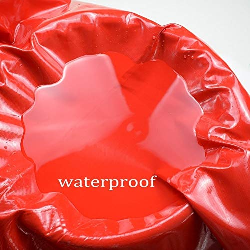 LSXIAO Recipiente De Agua Plegable, Cubo De Agua De PVC Flexible, Grifo Ajustable Fácil De Almacenar O Transportar Utilizado En Caso De Emergencia O Desastre (Color : Red, Size : 1500L/2x1.5x0.5M)