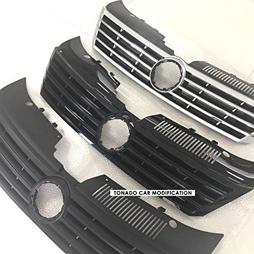 LSYBB Car Center Grille Parachoques Delantero Honey Mesh Grill Radiador Parrillas para Volkswagen/VW CC 2013-2017,Silver