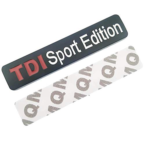 LSYBB Metal Cromado Rojo Tdi Sport Edition Logo Etiqueta Engomada del Coche Emblema Insignia CalcomaníAs para VW Polo Golf CC TT Jetta GTI Touareg