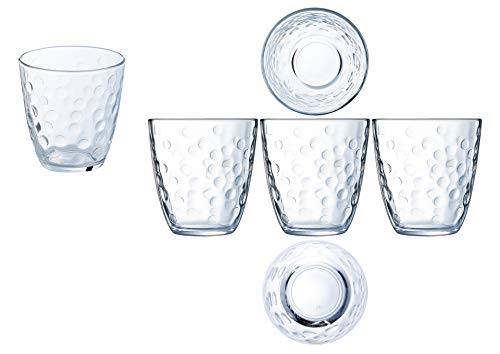 Luminarc N3989 - Juego de 6 vasos bajos (25 cl-Concept burbujas, transparente)