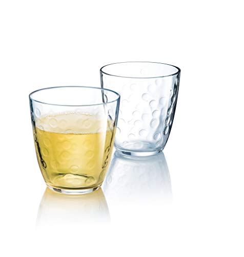 Luminarc N3989 - Juego de 6 vasos bajos (25 cl-Concept burbujas, transparente)