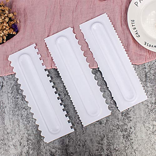 LUUFAN Rasqueta para tartas, crema de mantequilla, más suave, para repostería, decoración de pasteles, espátulas para fondant, cortador de pasteles, herramientas de horneado