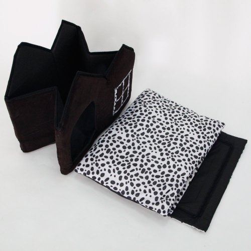 Luxury High-End Double Pet casa marrón para perro 55 x 40 x 42 cm