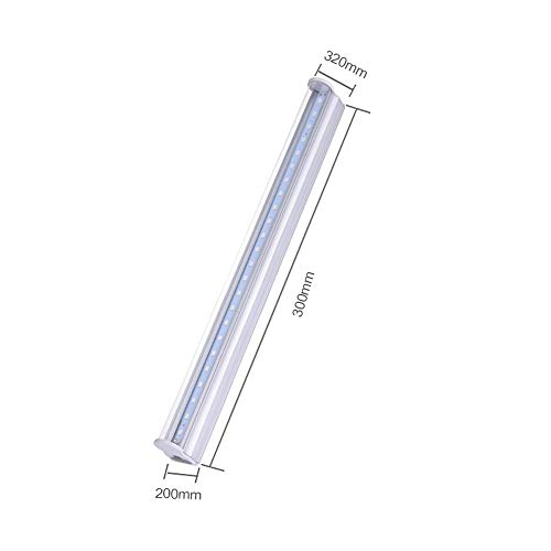 luz ultravioleta Tubo de luz ultravioleta de 300 mm Bombilla Lámpara de desinfección Esterilización con ozono Ácaros Luces Bombilla de lámpara germicida