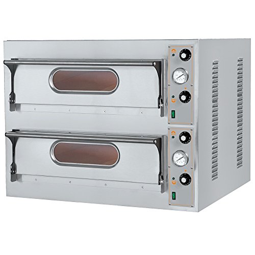 Macfrin 5144 Horno Eléctrico para 4+4 Pizzas