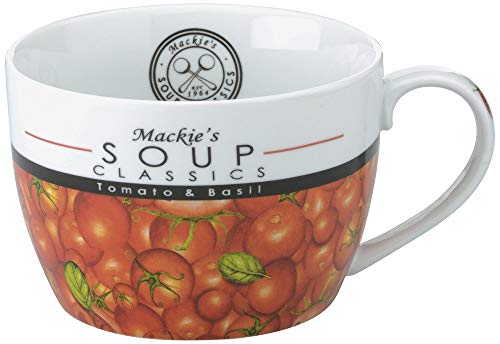 Mackie's Soup Classics Mackie - Taza de sopa de tomate y albahaca